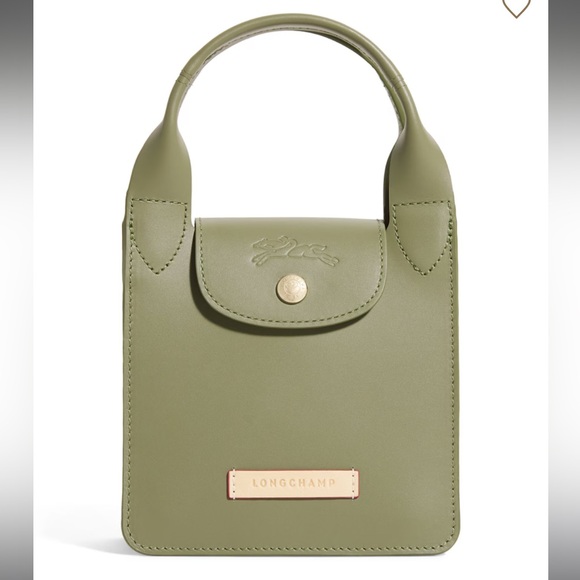 Longchamp Handbags - Longchamp Green Extra Small Leather Le Pliage Du Jardinier Bag